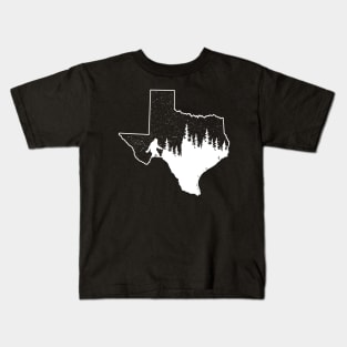 Texas Bigfoot Gift Kids T-Shirt